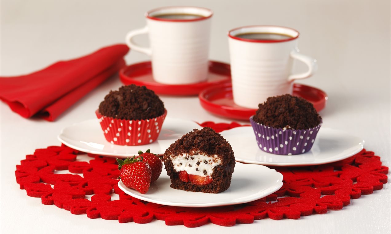 Çilekli Köstebek Muffin