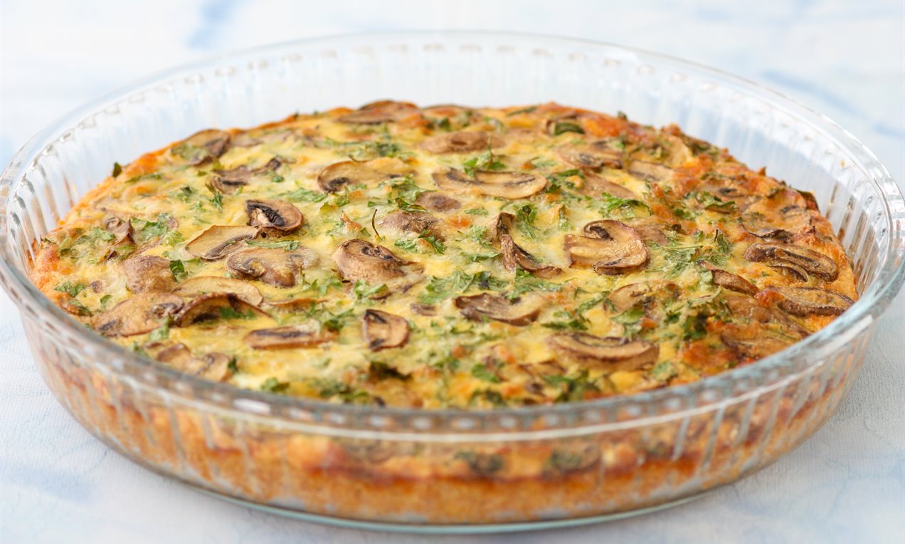 Kremalı Mantarlı Glutensiz Kiş