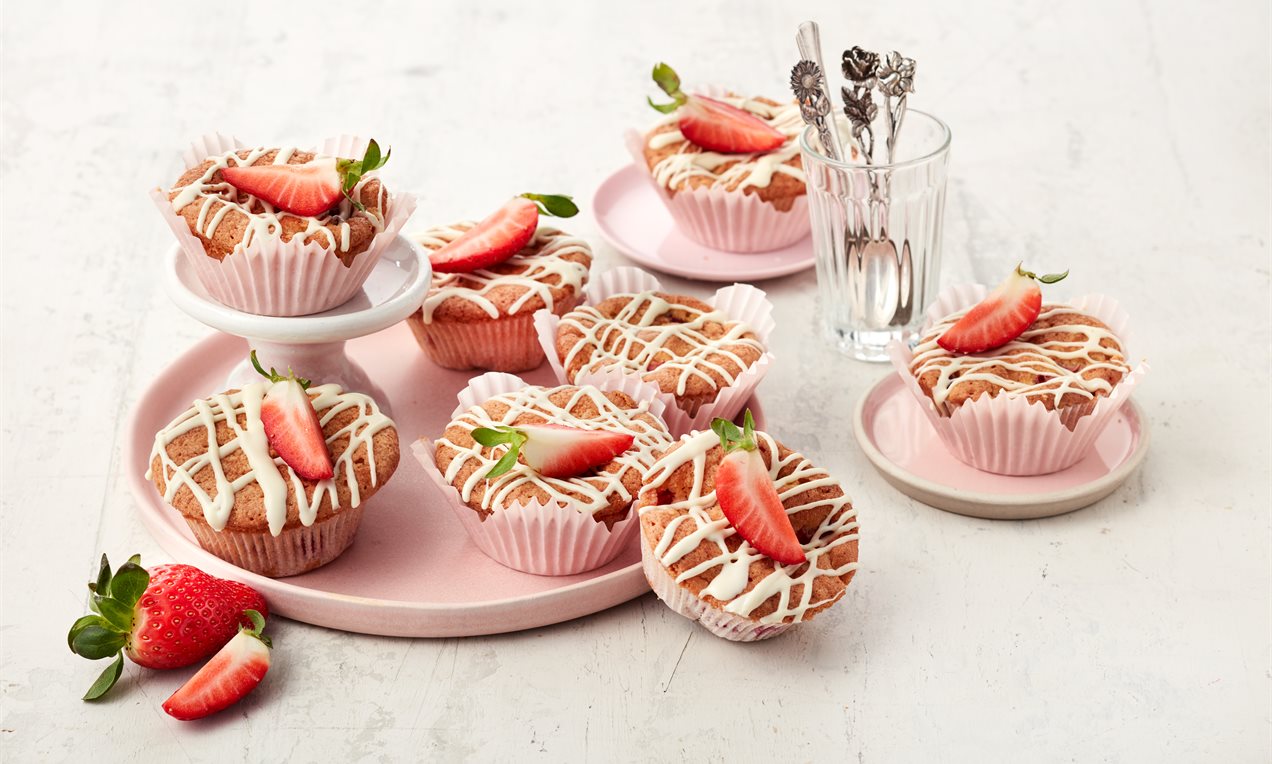Çilekli Muffin