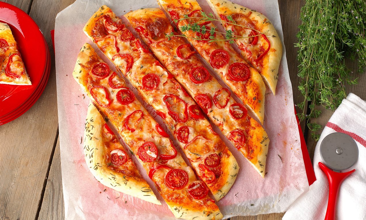 Domatesli Biberli Pizza