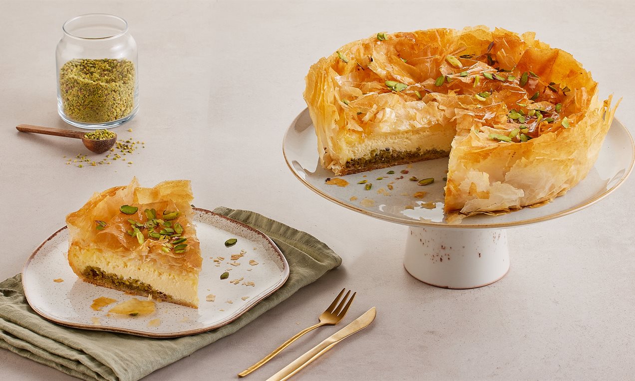 Antep Fıstıklı Baklava Cheesecake