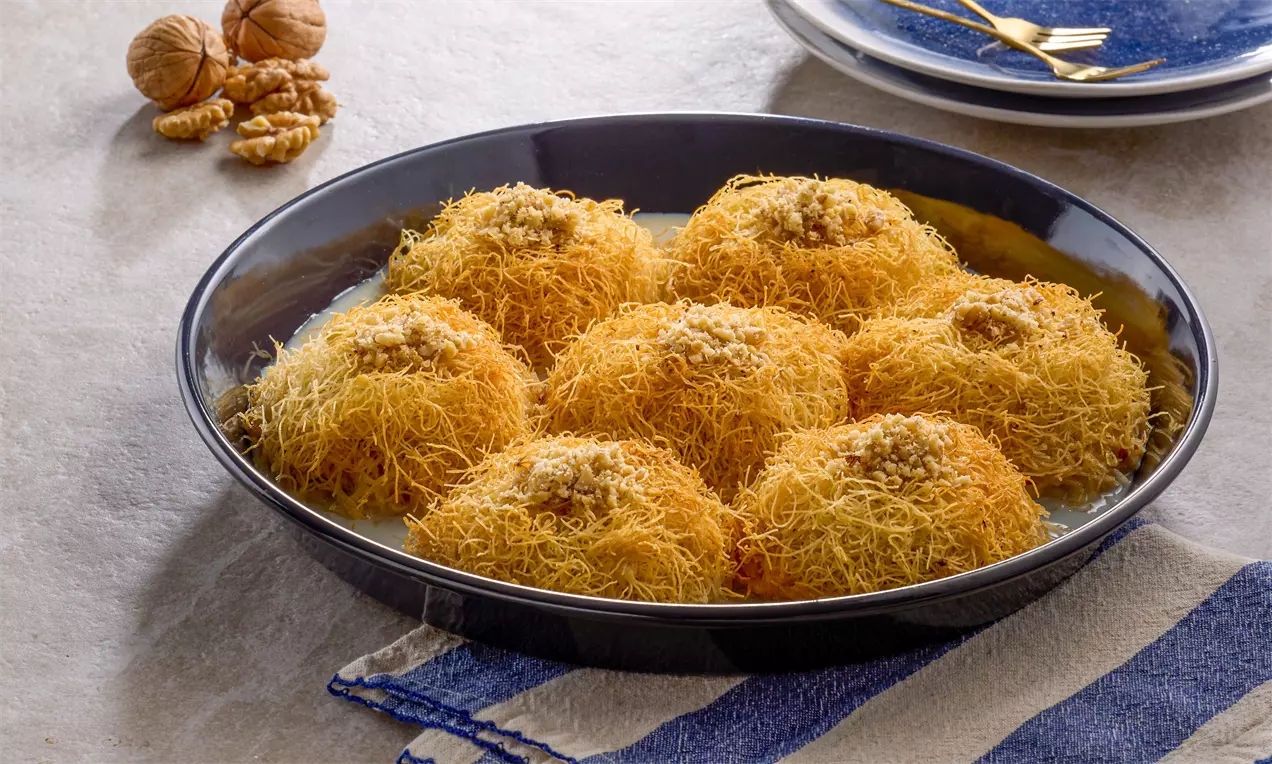 sutlu kadayif tatlisi