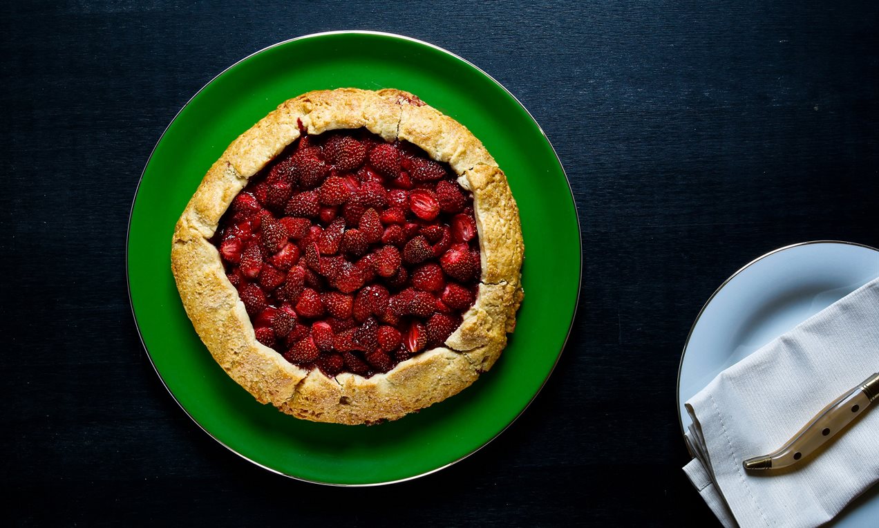 Çilekli Bademli Galette
