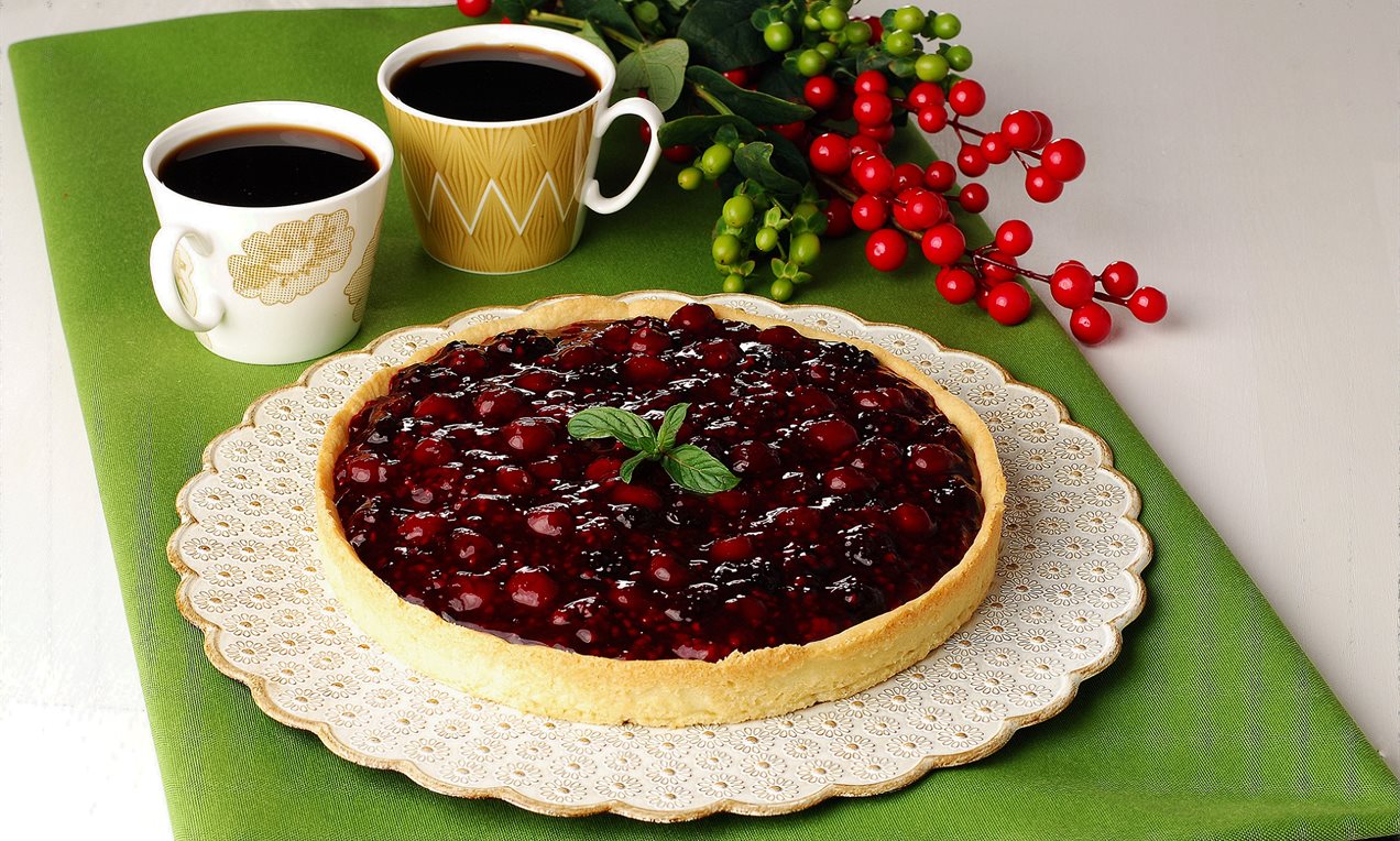Orman Meyveli Pudingli Tart
