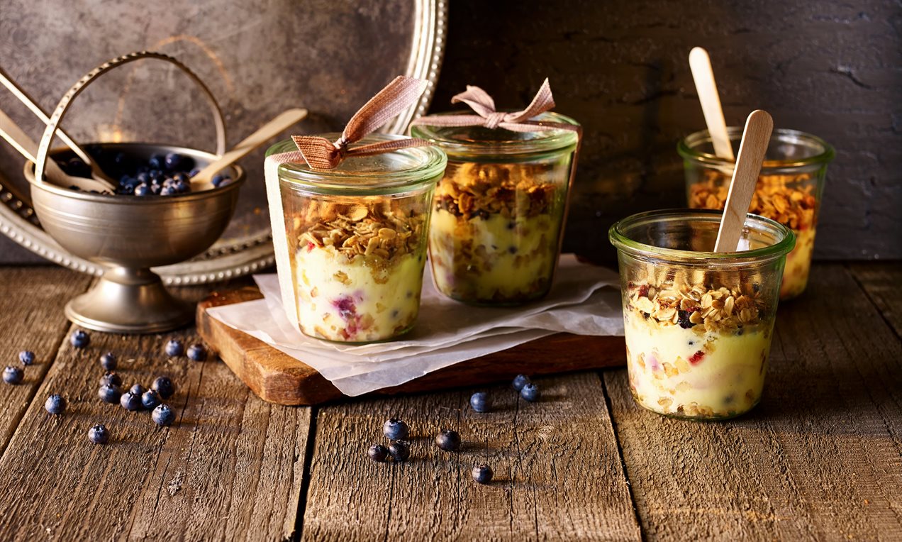 Lor Peynirli Fırınlanmış Müsli