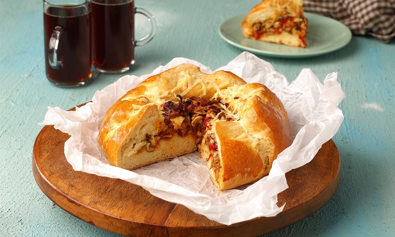 Mantar Dolgulu Ekmek