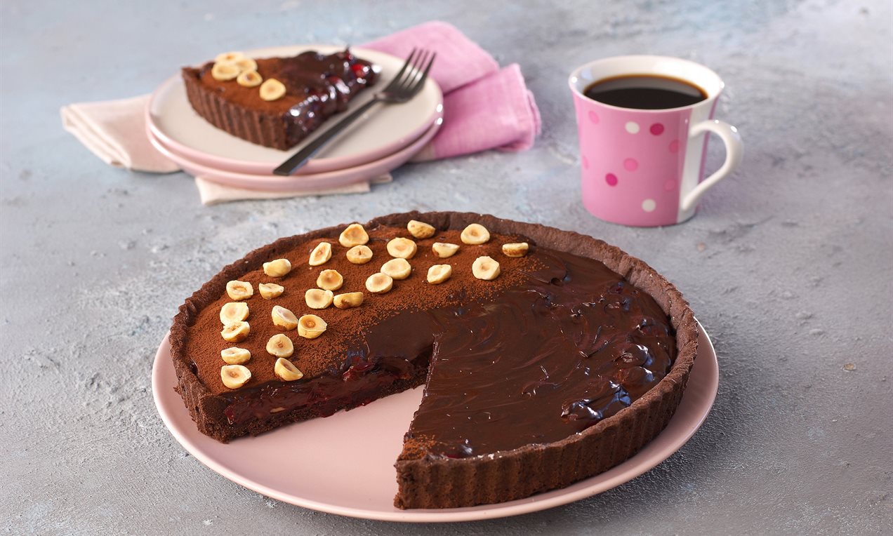 Vişneli Çikolatalı Tart