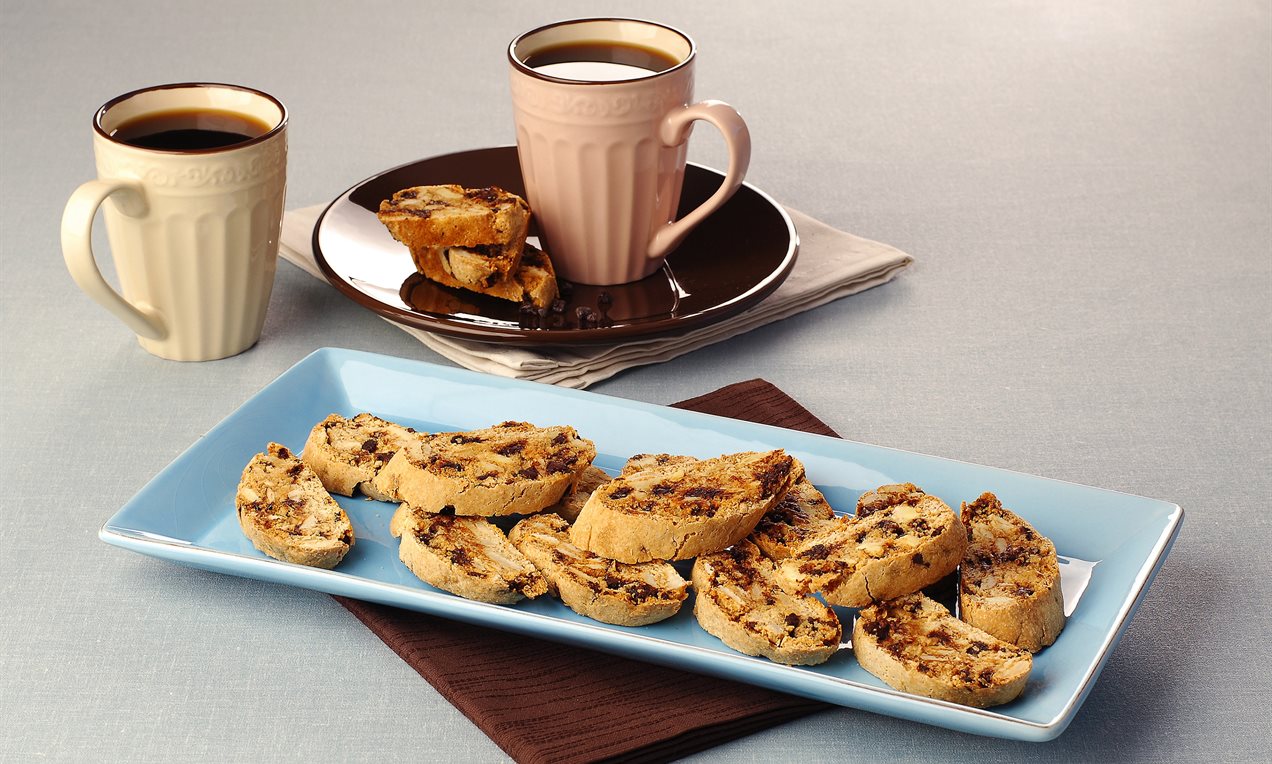 Çikolatalı Bademli Biscotti